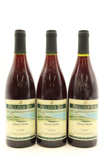 (3) 1995 Palliser Estate Pinot Noir, Martinborough