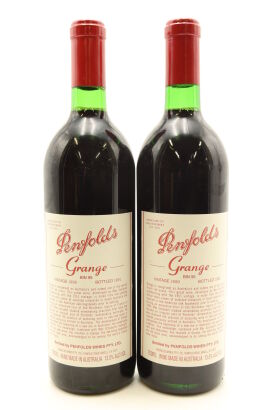 (2) 1990 Penfolds Grange Bin 95, Australia [JR18] [BC96] [RP95] [JO97]