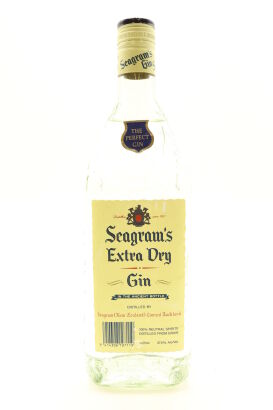 (1) Seagrams Gin (distilled in NZ), 37.5% ABV, 1125ml, Circa 1980s