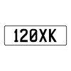 Personalised Plate 120XK