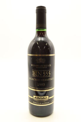 (1) 1993 George Wyndham Bin 555 Selected Hermitage, South Eastern Australia