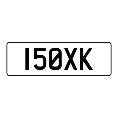 Personalised Plate I50XK