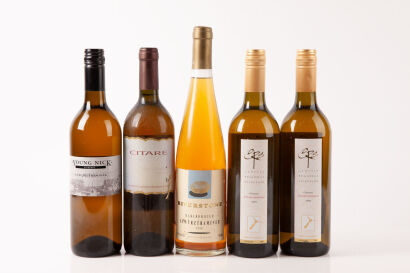 Five bottles of New Zealand Gewurztraminer in one lot