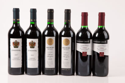Twelve bottles of Australian Cabernet Sauvignon in one lot