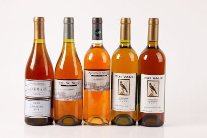 Five bottles of Gisborne Chardonnay in one lot