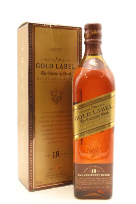 (1) Johnnie Walker Gold Label The Centenary Blend 18 Year Old Blended Scotch Whisky, 40% ABV, 750ml