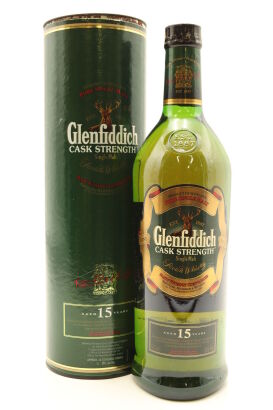 (1) Glenfiddich Cask Strength 15 Year Old Single Malt Scotch Whisky Circa 1990's, 51% ABV