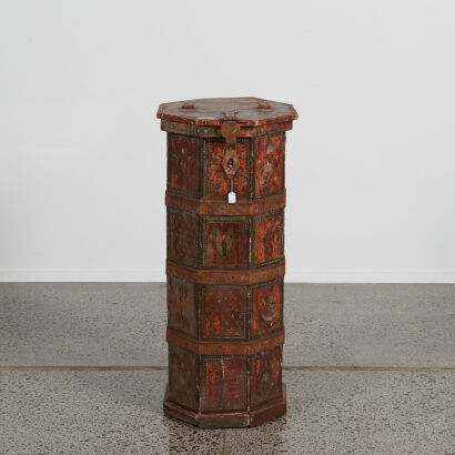 A Chinese Tibetan Pedestal Chest