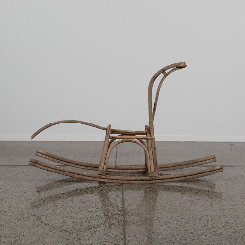 A Decorative Skeleton Rocking Horse