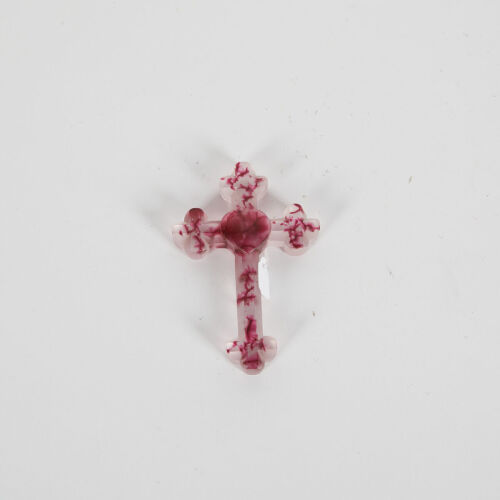 An Art Glass Cast Crucifix