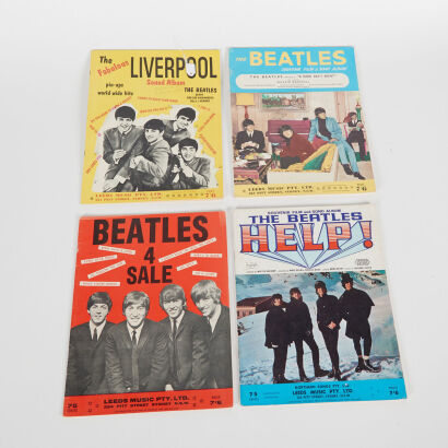 Four Books of Sheet Music For the Beatles