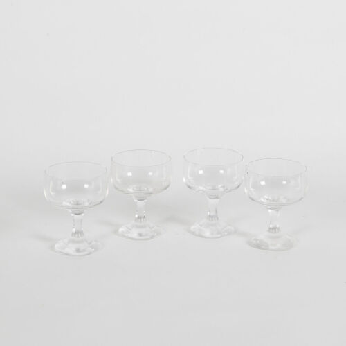 A Set Of Four Vintage Rosenthal Studio Line Crystal Wine Glasses