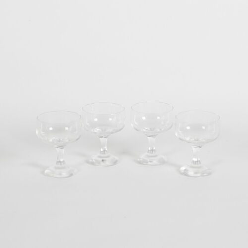 A Set Of Four Vintage Rosenthal Studio Line Crystal Wine Glasses