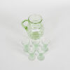 A Green Glassware Set - 2