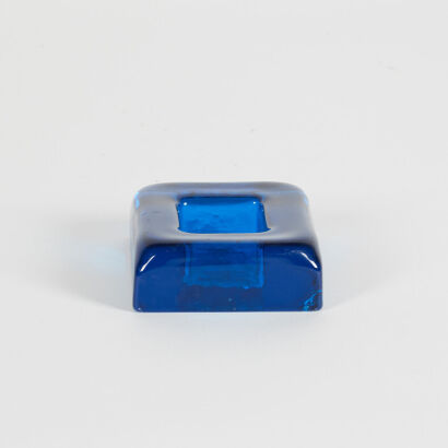 A Erik Höglund Blue Sad Face Dish