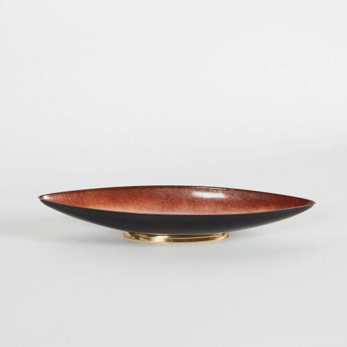 A Mid-Century Enamelled Dish