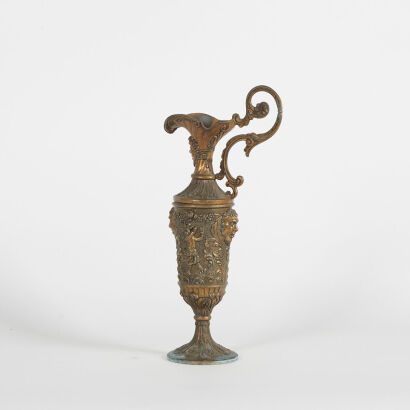 An Ornate Italian Brass Ewer