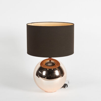 A Rose Gold Based Table Lamp