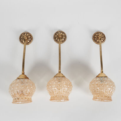 A Trio of Mid Century Flexi Neck Wall Sconces