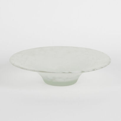 A Dappled Art Glass Bowl