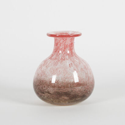 A Smoky Pink Ekenas Sweden Vase