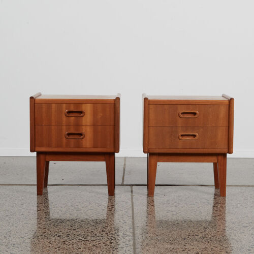 A Pair Of Mid-Century Bedside Tables