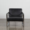 A Danish Bo Concept Armchair In Black Leather and Chrome - 2