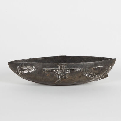 A Solomon Island Wood Carved Bowl