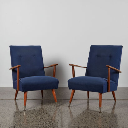 A Pair Of Mid-Century Arm Chairs