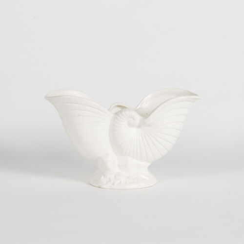 A Large Crown Lynn Cream Nautilus Vase
