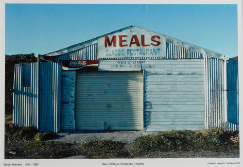 ROBIN MORRISON Rear of Classic Restaurant, Hokitika