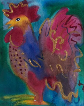 ELAINE GRIBBLE The Lonesome Rooster