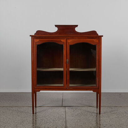 An Antique Mahogany Display Cabinet