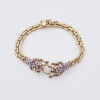 18ct Yellow Gold Ruby and Diamond Leopard Bracelet