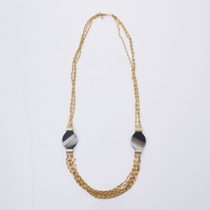 Lanvin Resin Pendant Necklace