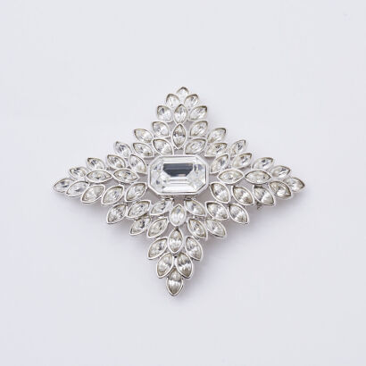Kenneth Jay Lane Snowflake Brooch
