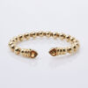 18ct Heart Citrine Open Bangle
