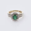 14ct Emerald & Diamond Ring