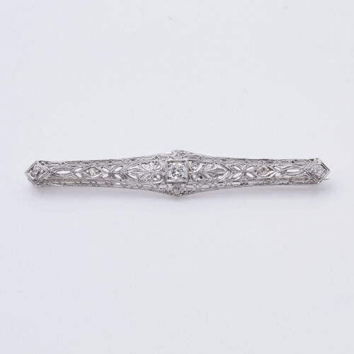 Platinum Diamond Brooch