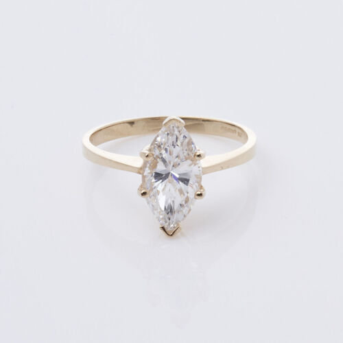 14ct Yellow Gold Cubic Zirconia Ring