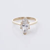 14ct Yellow Gold Cubic Zirconia Ring