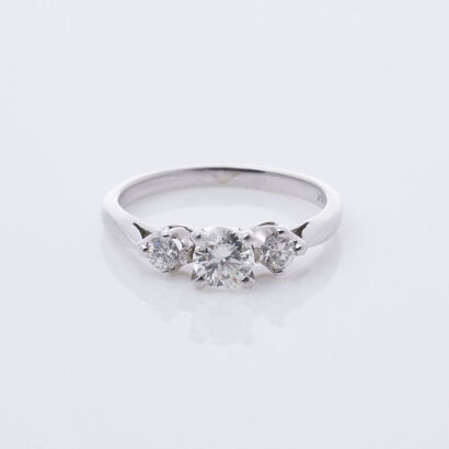 14ct Diamond Three Stone Ring