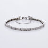 14ct White Gold Diamond Tennis Bracelet