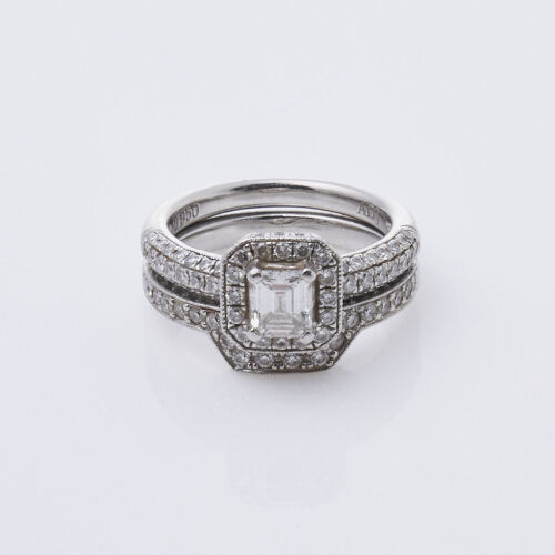 Platinum Diamond Cluster Ring