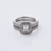 Platinum Diamond Cluster Ring