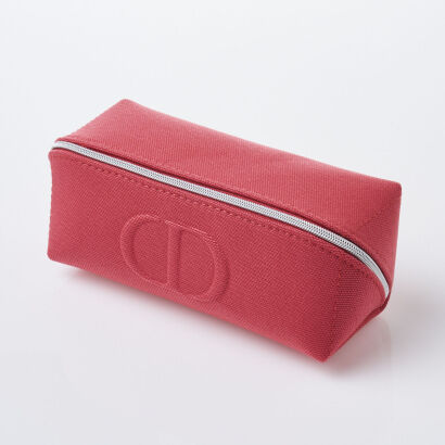 Christian Dior Coral Makeup Pouch