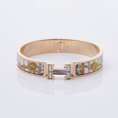 Hermès Clic H Brides de Gala Bayadere Bracelet