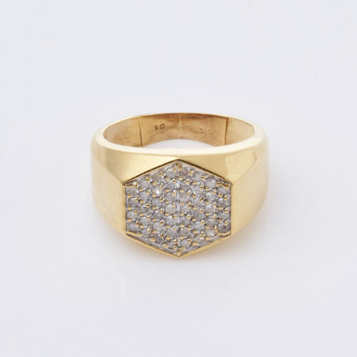 10ct Hexagonal shaped Diamond Ring