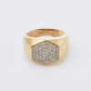 10ct Hexagonal shaped Diamond Ring
