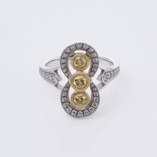 18ct Snowflake Diamond Dress Ring